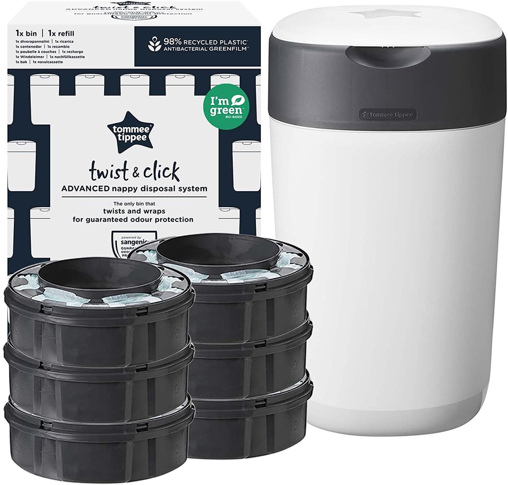 Ricariche Pattumiera Pannolini Tommee Tippee - Confezione Da 3, Antibatteriche Ed Ecologiche - Foto 7