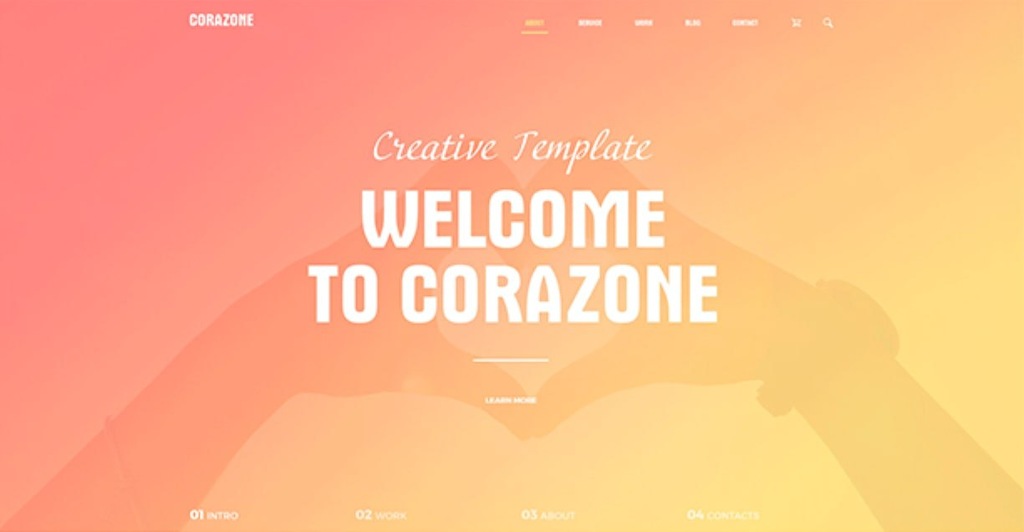 Szablon One Page Wordpress - Corazone