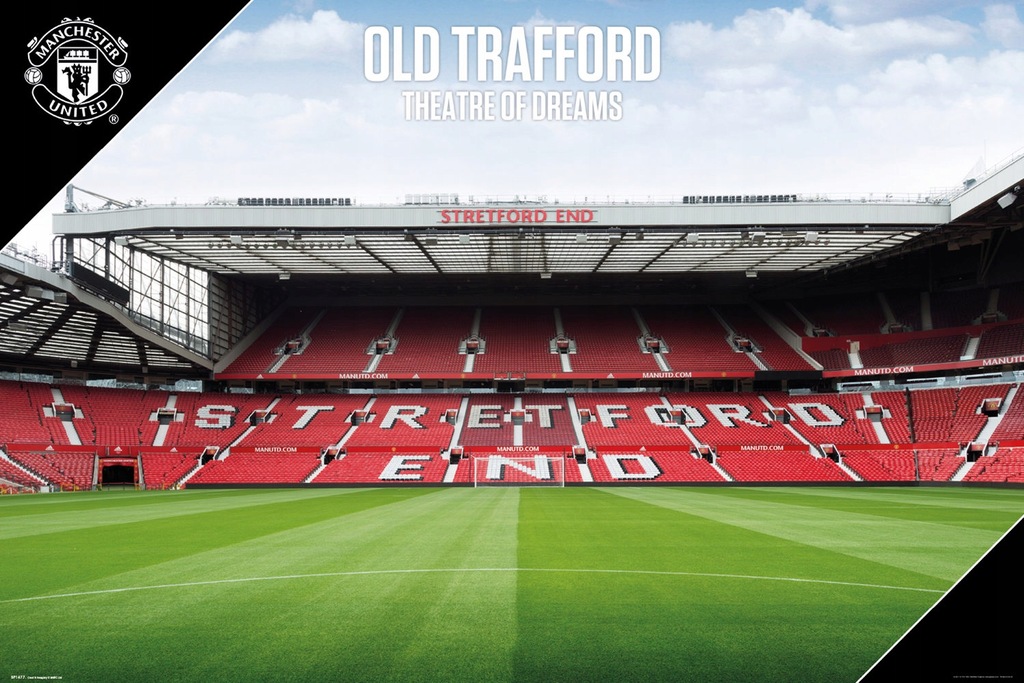 Manchester United Old Trafford - plakat ze stadion