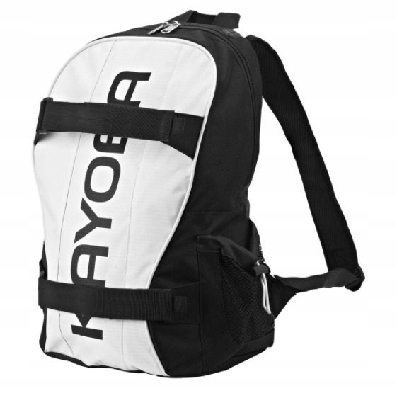 Plecak turystyczny bagaż sportowy 25L biało-czarny