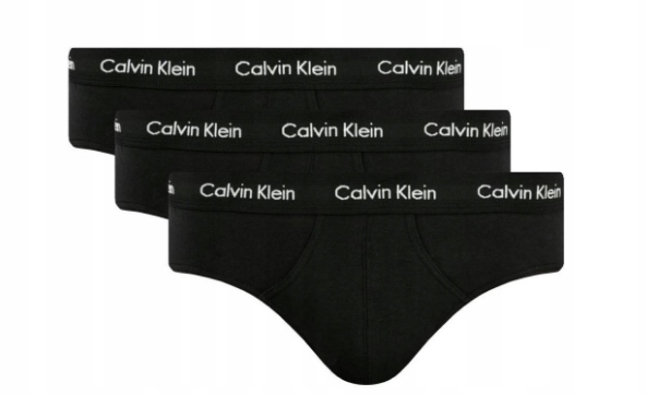 CALVIN KLEIN SLIPY 3 PACK CZARNE U2661G XWB XS