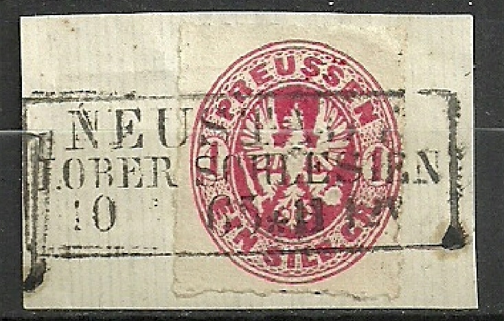 Niemcy Prusy 1 Sgr Orzeł Mi 16 1861 NEUSTADT