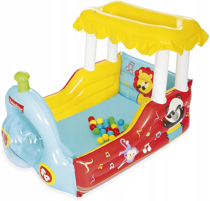 DMUCHANY POCIĄG FISHER PRICE BASEN + PIŁKI 93537