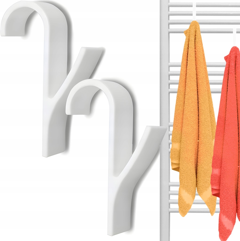 10x HACZYK WIESZAK NA GRZEJNIK KALORYFER ŁAZIENKOWY