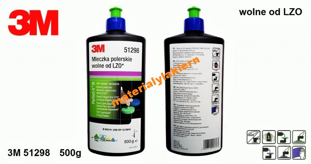 3M 51298 PASTA POLERSKA MLECZKO WOLNE OD LZO 500g
