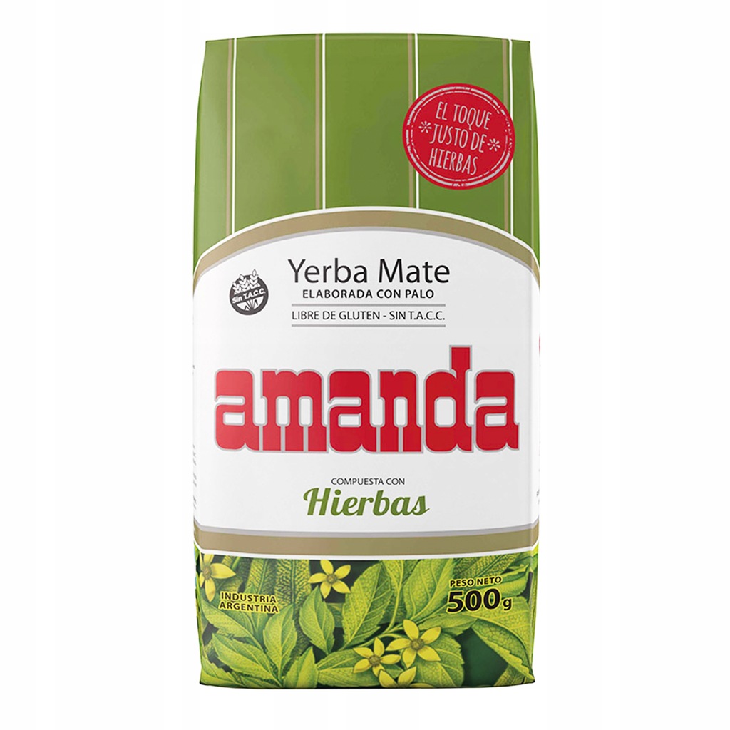 Yerba Mate Amanda Con Hierbas Ziołowa 0,5kg 500g