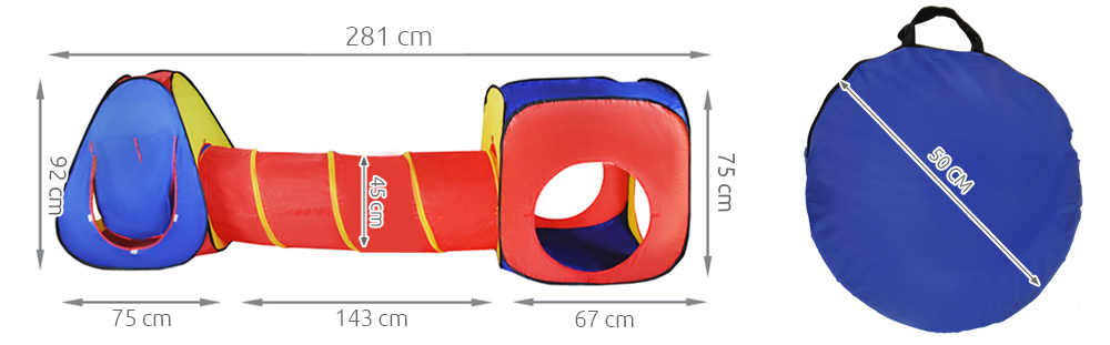 Купить HOME iglo туннельная садовая палатка для детей 3в1: отзывы, фото, характеристики в интерне-магазине Aredi.ru