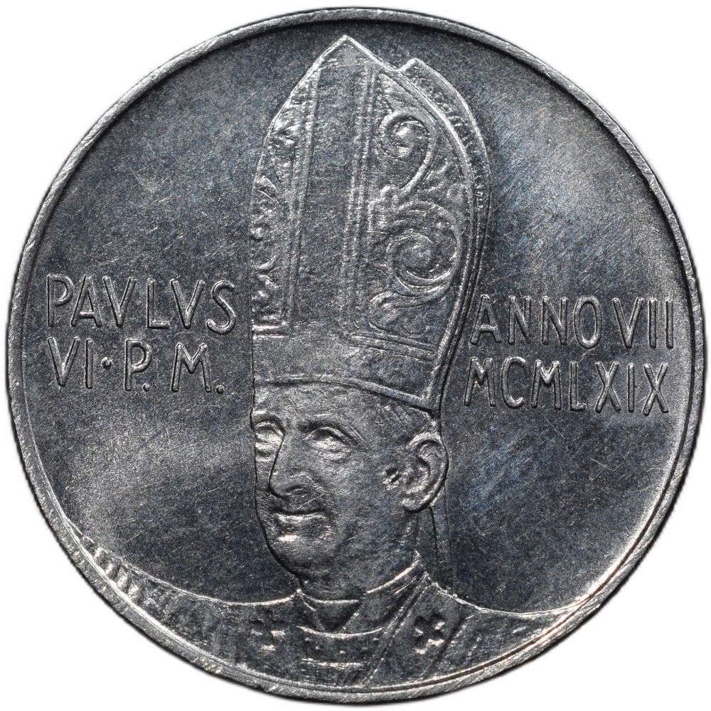 Watykan 100 lirów 1969