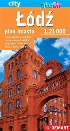 ŁÓDŹ. PLAN MIASTA W SKALI 1:21 000, PRACA ZBIOROWA