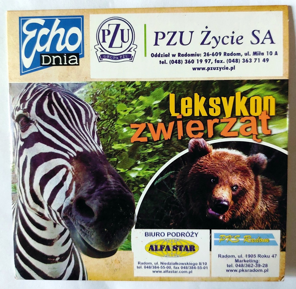 LEKSYKON ZWIERZĄT - OPROGRAMOWANIE EDUKACYJNE CD