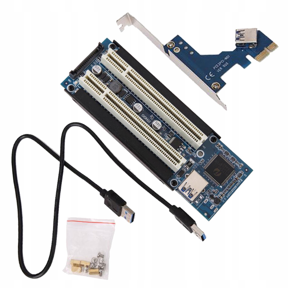 Купить Карта адаптера PCI-E PCIe — 2 PCI USB 3.0.: отзывы, фото, характеристики в интерне-магазине Aredi.ru