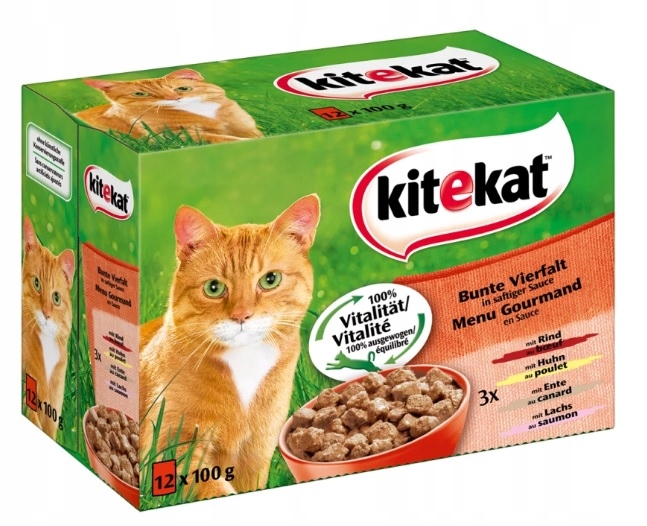 Mokra karma dla kota Kitekat mix smaków 1,2 kg