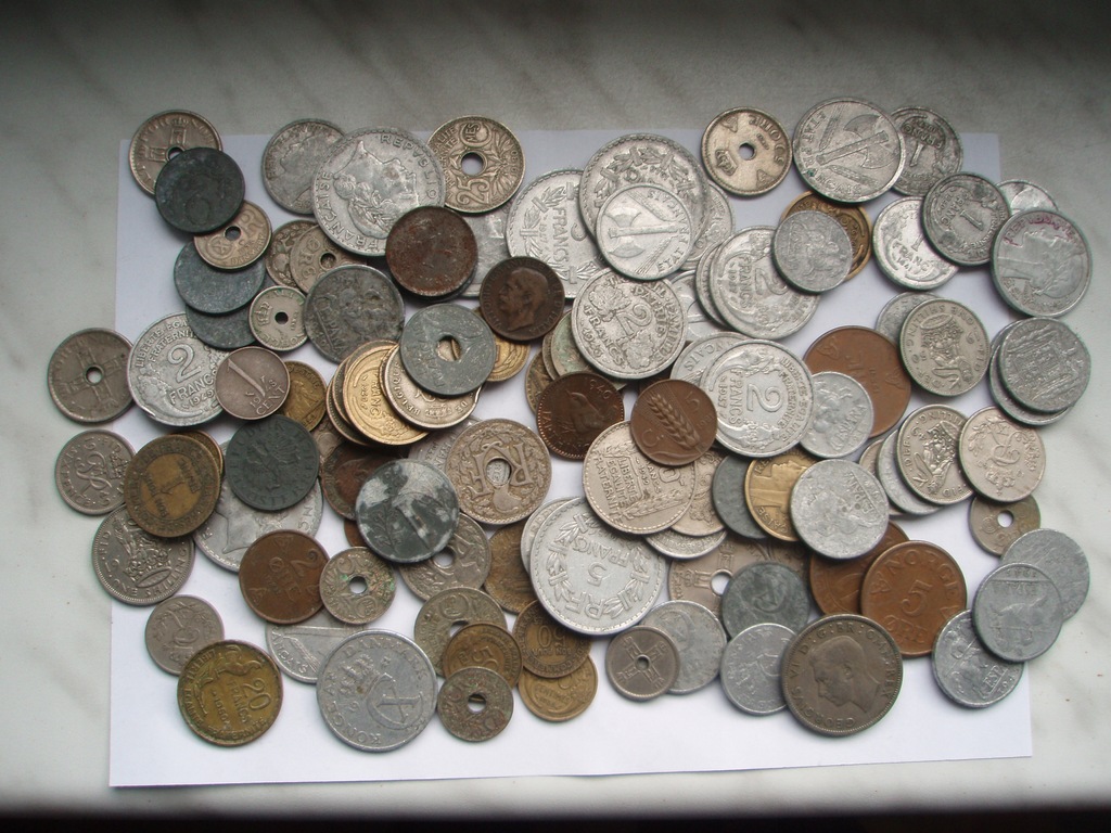 Zestaw monet 120 sztuk, Europa, poniżej 1950 roku.
