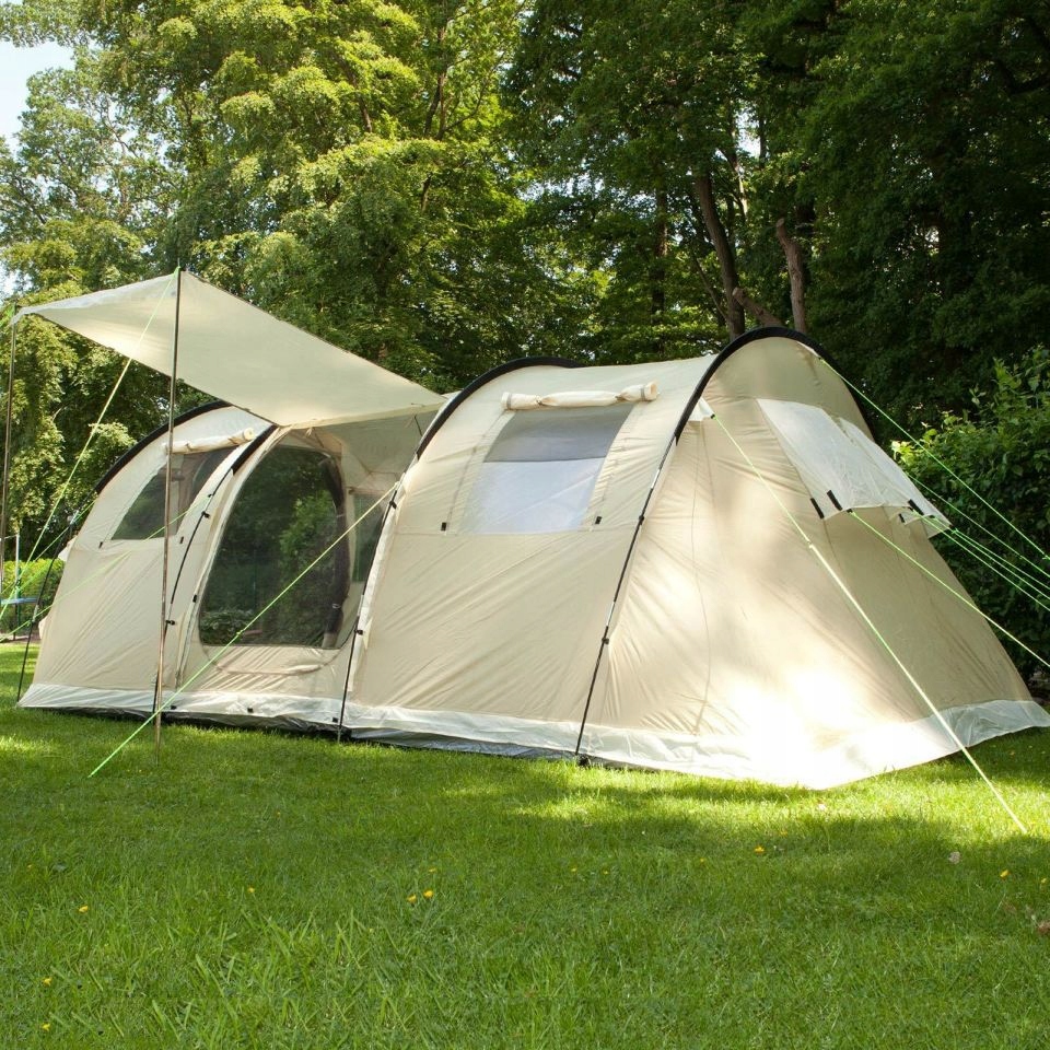 namiot rodzinny SKANDIKA GOTLAND 5 osób 5000mm! 8113583397 Namiot Skandika Namiot Gotland 5000Mm Beż Ceny i opinie
