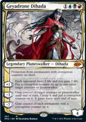 MTG Geyadrone Dihada (V.2) Planeswalker Mythic XMH2