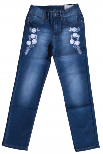 Spodnie jeansowe ,roz. 140 marki Wójcik