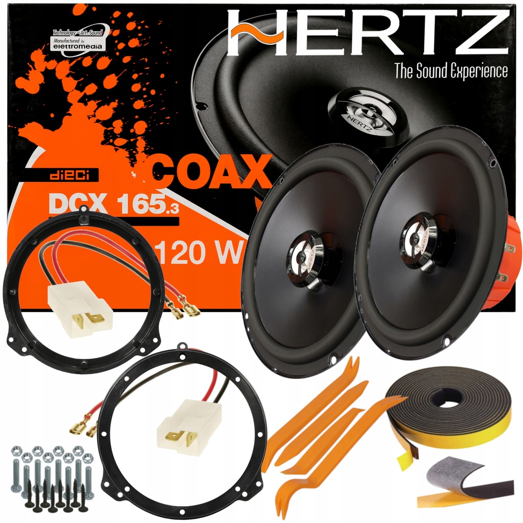 HERTZ DCX165 GŁOŚNIKI SUZUKI BALENO VITARA X90 GRAND VITARA V6 DRZWI PRZÓD