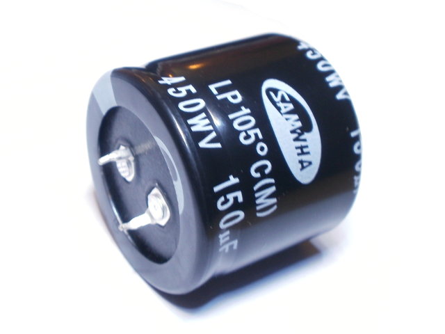 150uF 450V 105st. kondensatory Samwha