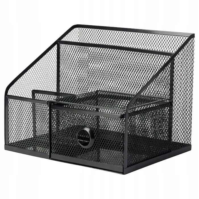IKEA DRONJONS organizer na biurko CZARNY