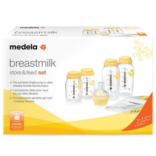 Zestaw do karmienia i przechowywania mleka matki Medela