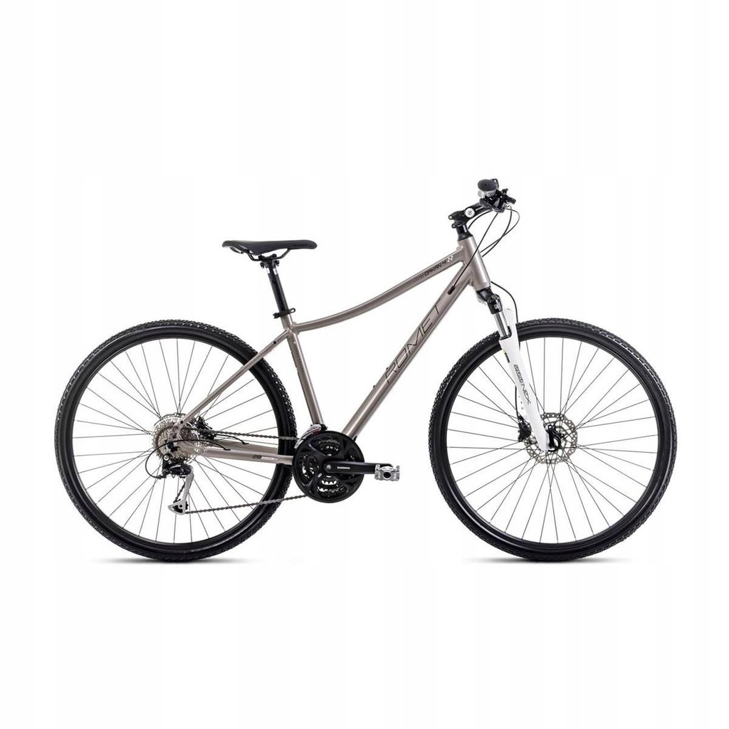 Rower ROMET Orkan 4 D 2024 szampańsko-czarno-srebrny 18"