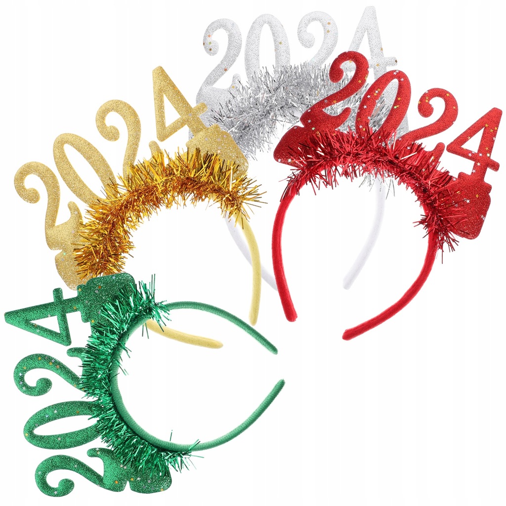 2025 Happy New Year LED Glow Headband New Year'S Eve Decoration New Year'S Gift Plastic Headwear Hair Accessories Glow Party