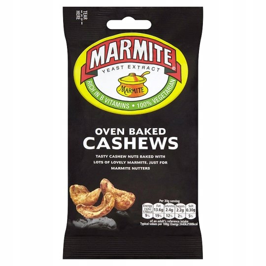 Marmite Cashew Nuts 90g Orzeszki Nerkowce UK