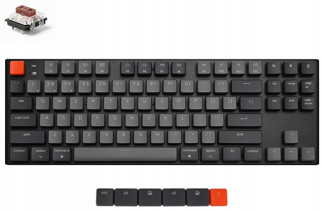 Купить Механическая клавиатура Keychron (K1 L3) со светодиодом коричневого цвета: отзывы, фото, характеристики в интерне-магазине Aredi.ru