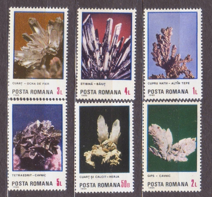 ROMANIA. 1985/Minerals.. 6zn/czysty.