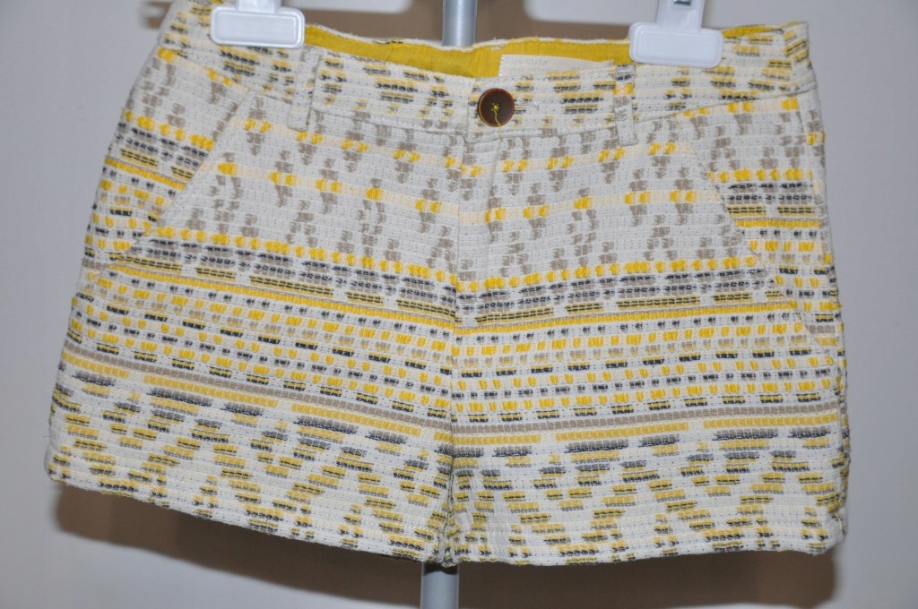 Azteckie haftowane szorty Zara r.128 j.new