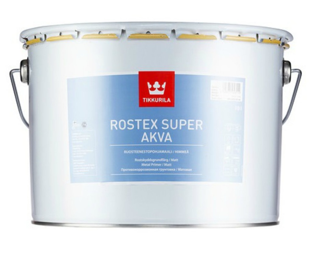 TIKKURILA ROSTEX SUPER AKVA- grunt do metalu, 3l - 7137597162 ...