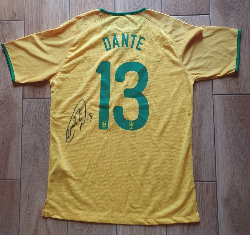 Dante, Brazylia - koszulka z autografem! (ZAG)