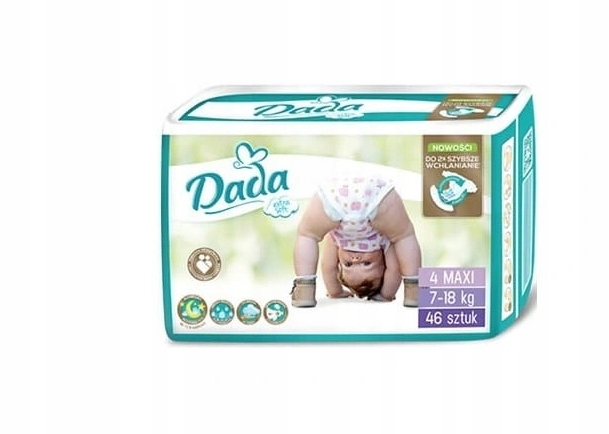 Pieluchy Dada Extra Soft 4 Maxi 46szt 7-18kg