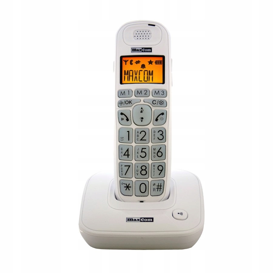 Купить Беспроводной телефон MAXCOM MC6800, белый: отзывы, фото, характеристики в интерне-магазине Aredi.ru