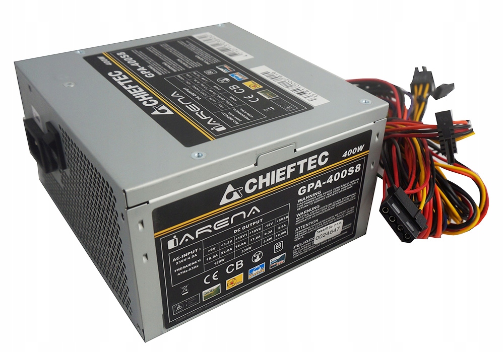 Купить НАДЕЖНЫЙ, ТИХИЙ, ФИРМЕННЫЙ БЛОК ПИТАНИЯ CHIEFTEC 400 Вт ATX: отзывы, фото, характеристики в интерне-магазине Aredi.ru