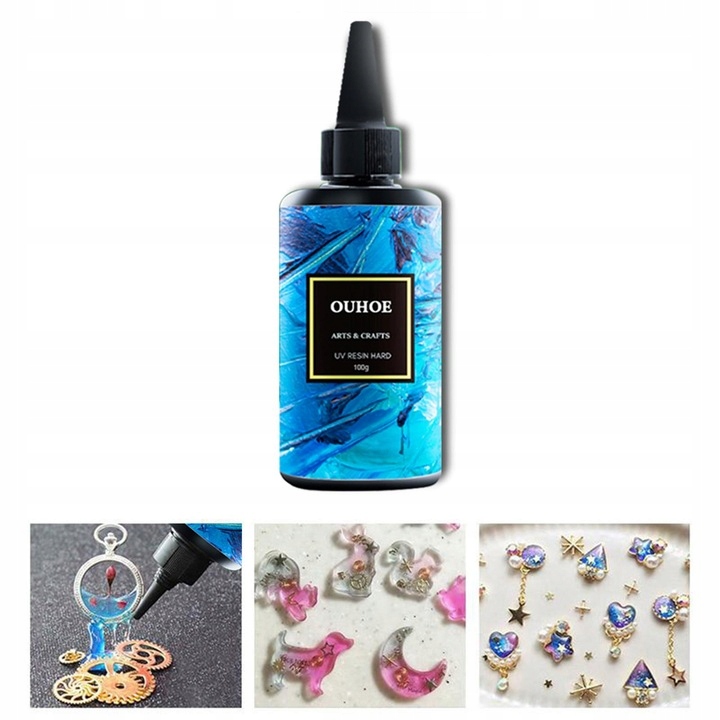 ŻYWICA UV TWARDA CRYSTAL BIŻUTERIA KABOSZONY 200 g