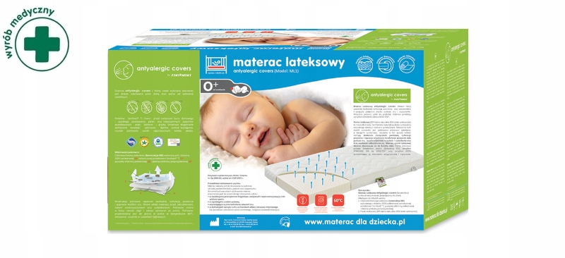 FIKI MIKI DZIECIĘCY MATERAC LATEKSOWY 120x60