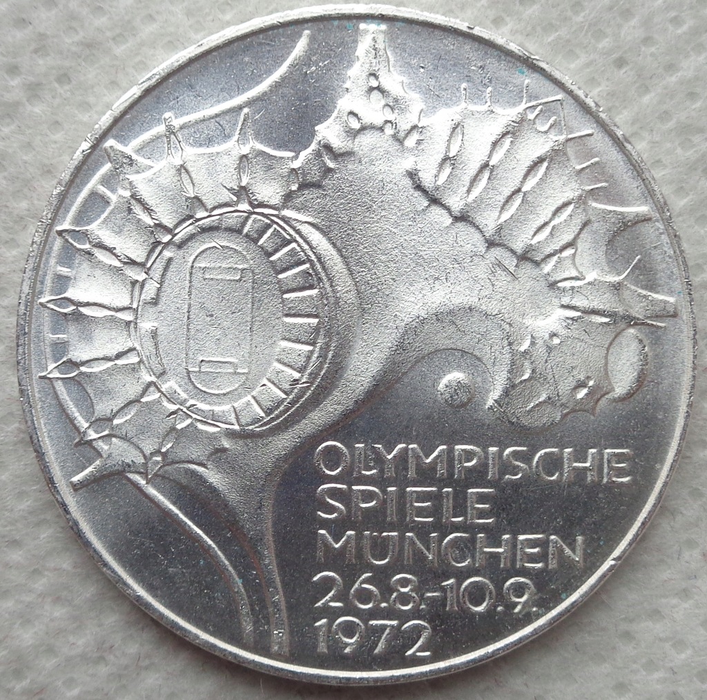 Niemcy - 10 marek - 1972 F - Igrzyska Olimpijskie - srebro