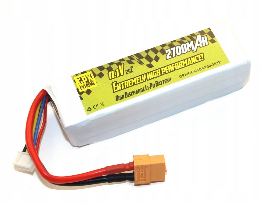 AKUMULATOR LiPo 2700mAh 11.1V 25C GPX Extreme