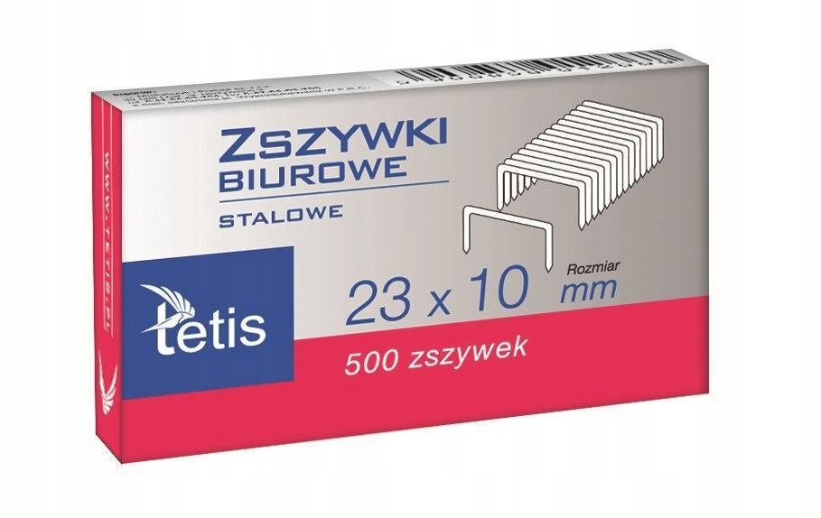 ZSZYWKI BIUROWE 23X10MM GZ102-A, TETIS