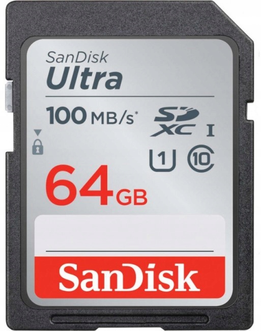 SanDisk Ultra SDXC 64GB 100 MBs UHS-I Class 10