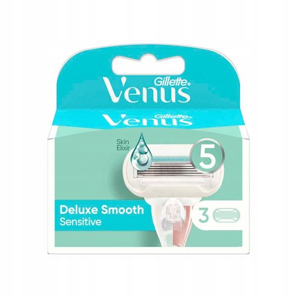 3 SZT GILLETTE VENUS DELUXE SMOOTH SENSITIVE SKIN