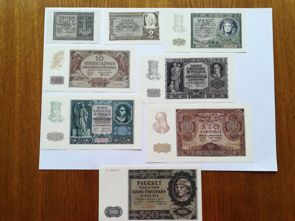 Banknoty 1940 - KOPIE