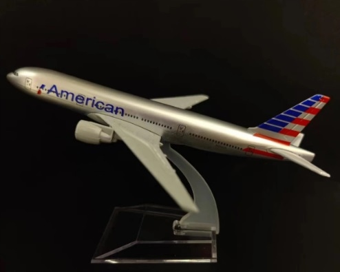 model samolot boeing 777 american 1/400 metalowy metal