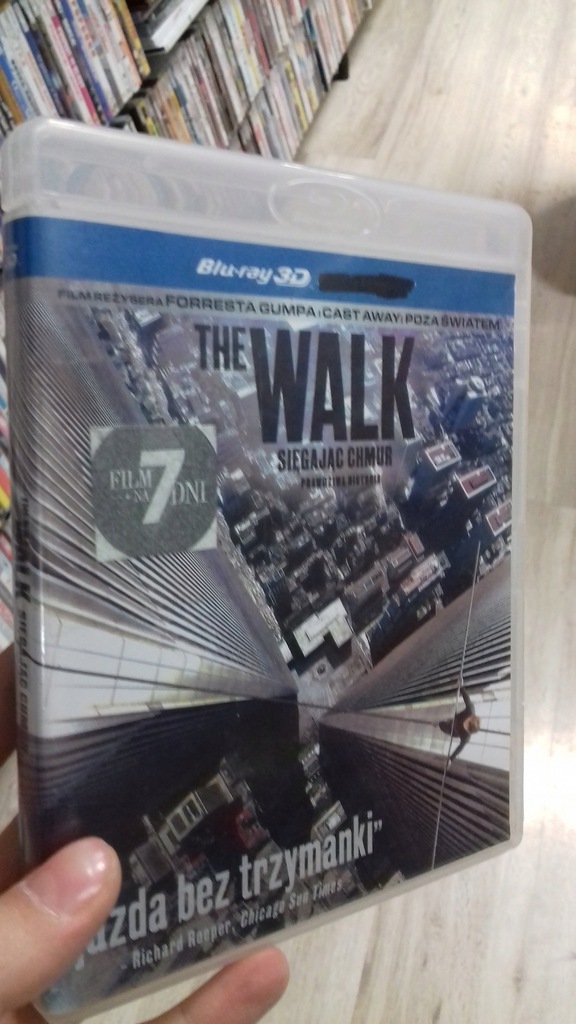 THE WALK SIĘGAJĄC CHMUR BLU RAY BD 3D VIDEOTEKA