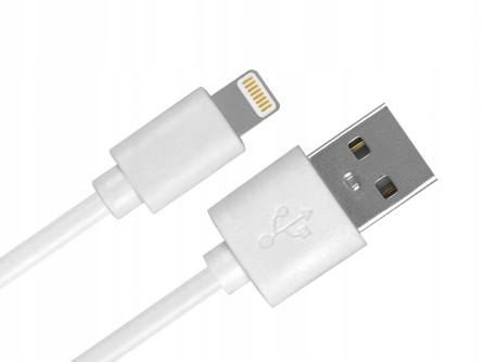 MOCNY KABEL USB-A - LIGHTNING 8-PIN DO IPHONE 1M 2.4A TRANSMISJA DANYCH