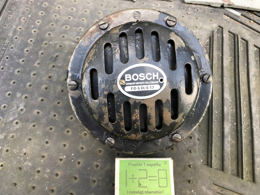 KLAKSON SYGNAŁ BOSCH 6V BMW NSU DKW D-RAD ZUNDAPP.