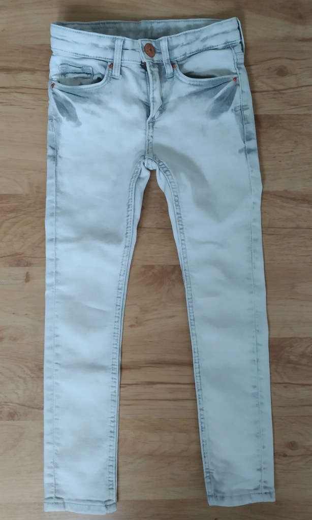 H&M spodnie dżinsowe skinny fit rurki r.104