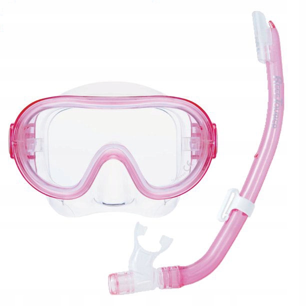 TUSA RT ZESTAW NURKOWY snorkeling JUNIOR 6-10 maska fajka RC-0204 CP różowy