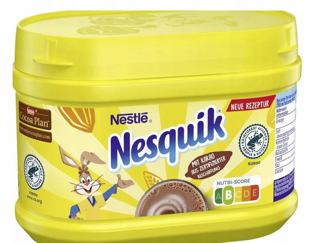 Nestle Nesquik Kakao do mleka Rozpuszczalne Proszek Kakaowy Pudełko 250g DE